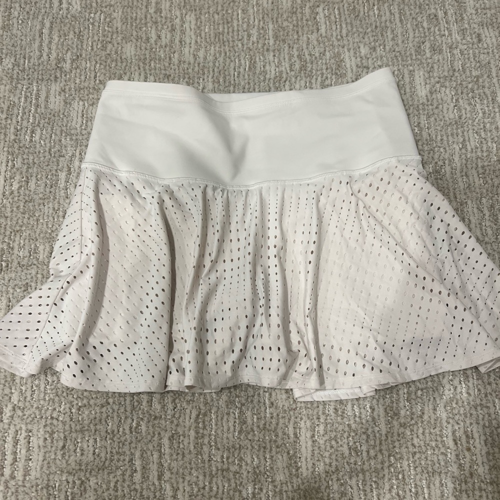 ❤️ATHLETA HIGH RISE A GAME SKIRT/SKORT 14”-WHITE-S❤️